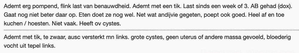 Er is al langere tijd benauwdheid